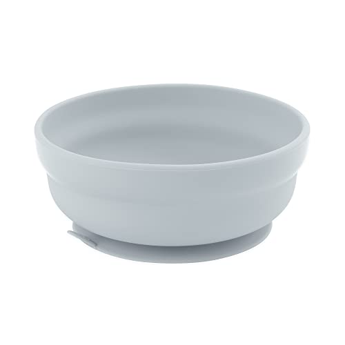 Bumkins Baby Bowl with Suction Gray