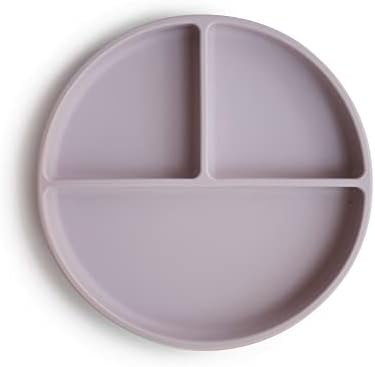 Mushie Silicone Suction Plate Soft Lilac