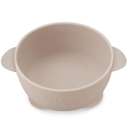 PandaEar 3 Pack Silicone Suction Baby Bowls Spoons Set