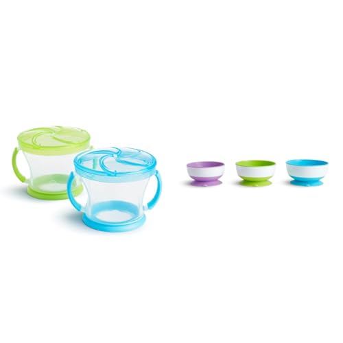 Munchkin Toddler Snack Cups and Suction Bowls Set