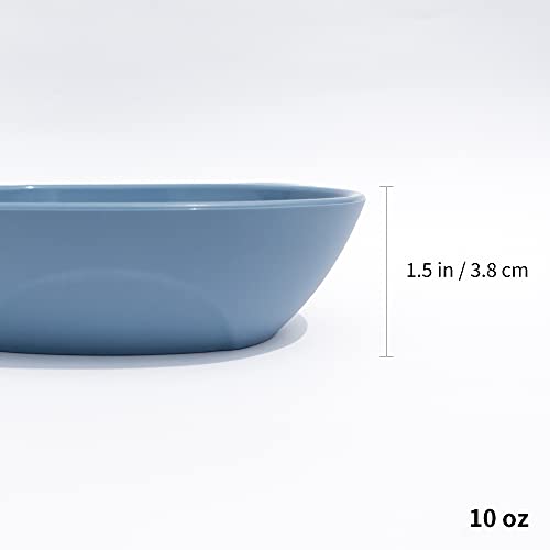 Blue Ginkgo Silicone Kids Bowls - Cute Bear Bowls for Baby and Toddlers