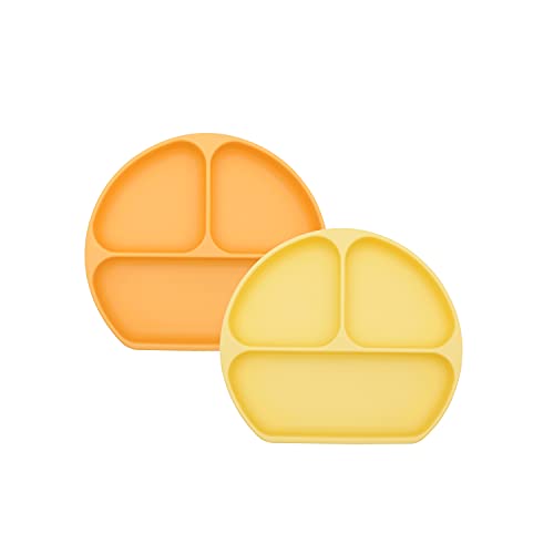 Bumkins Toddler Suction Plate with Divided Grip