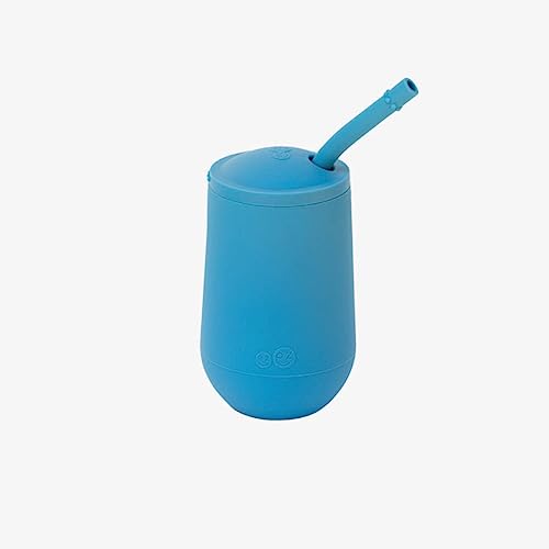 ezpz Happy Cup Straw System for Toddlers 24 Months Blue