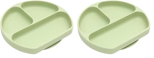 Bumkins Silicone Grip Dish Set of 2 Sage