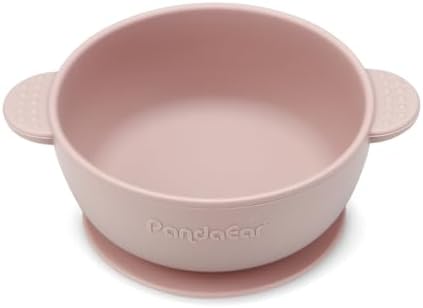 PandaEar 3 Pack Baby Bowls with Suction Pink