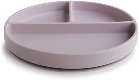 Mushie Silicone Suction Plate Soft Lilac