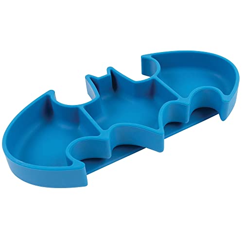 Bumkins Toddler Suction Plate with Sticky Base - Batman Blue