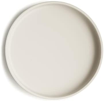 Mushie Classic Silicone Suction Plate BPA-Free Ivory