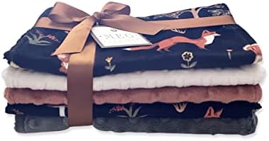 MEG Original Baby Boy Minky Burp Cloth Set of 5 Forest Friends