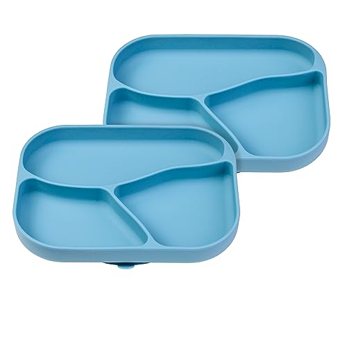 NumNum Silicone Toddler Suction Plates - 2 Pack
