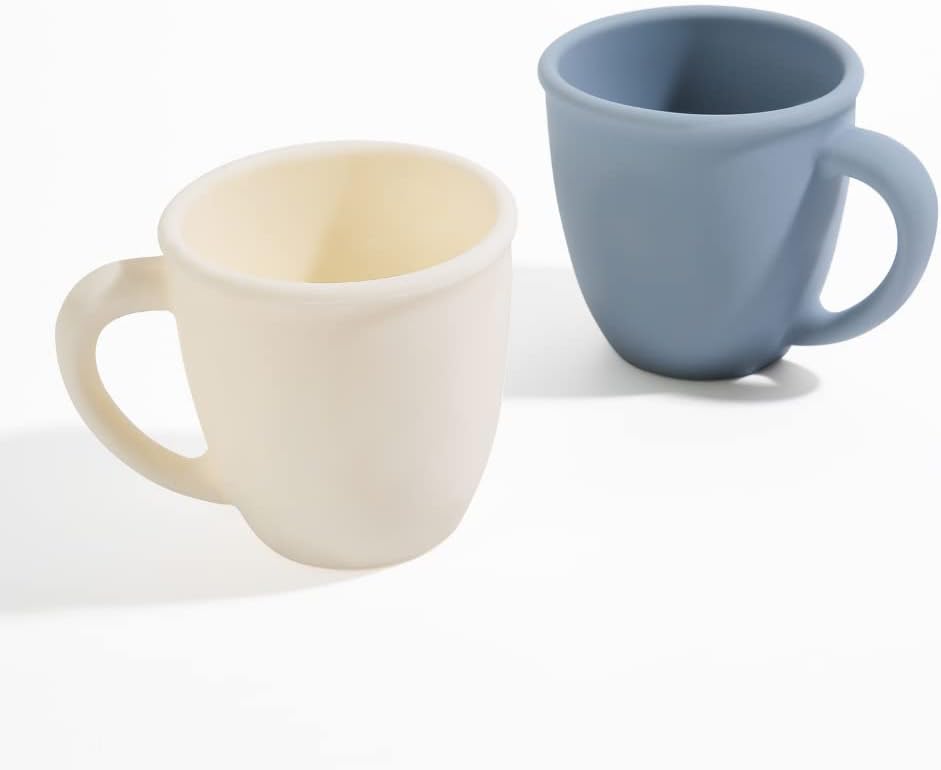 Vemolea 2 Pack Silicone Training Cups for Baby and Kids