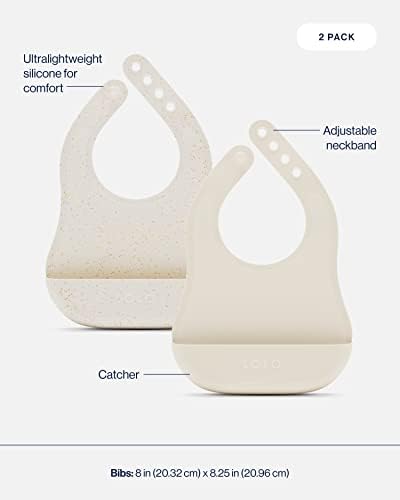 Lalo First Bites Baby Feeding Set - 6 Pieces Non-Toxic Silicone