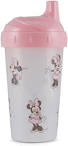 Disney Toddler Sippy Cups with Minnie Mouse Design Pack of Two