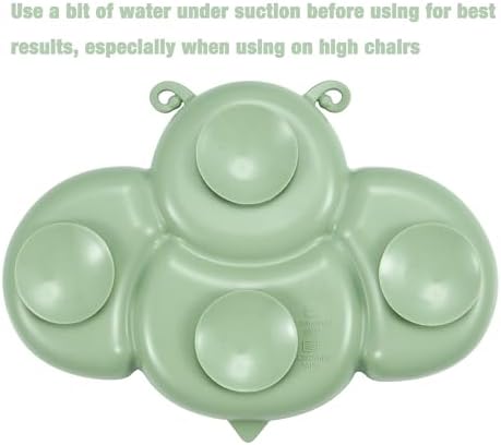 PandaEar 2 Pack Silicone Baby Plates with Spoons