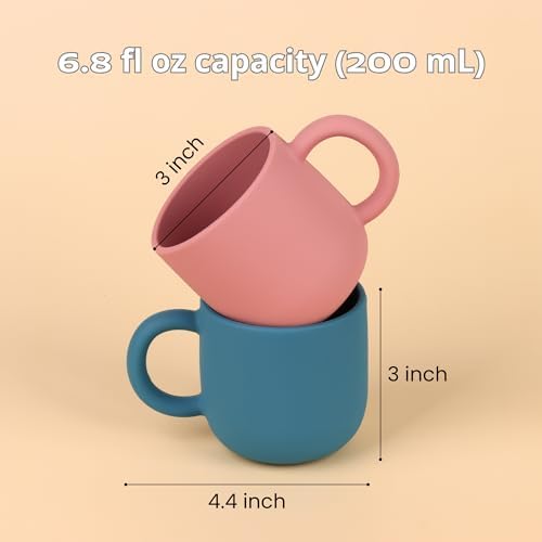 Pack of 2 Food Grade Silicone Toddler Cups