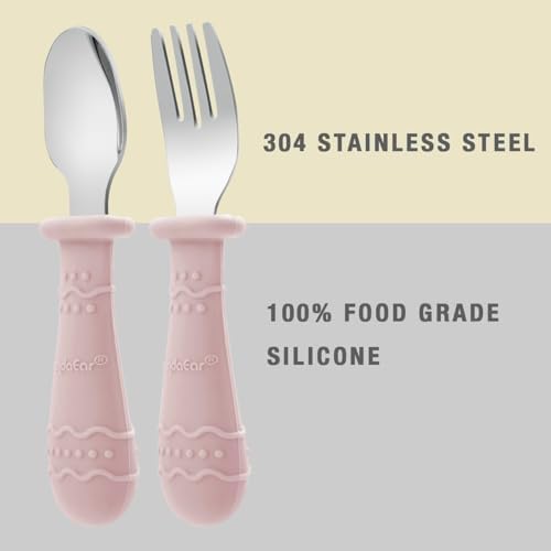 PandaEar Toddler Plates and Utensils Set 6 Pack