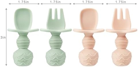 PandaEar 2 Pack Suction Plates Utensils for Toddlers