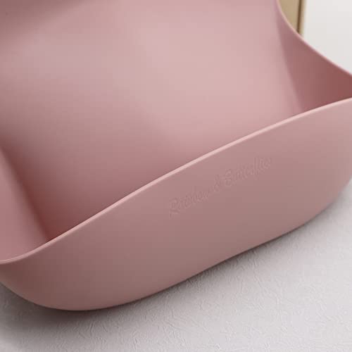 Rainbow Butterflies 7-Piece Silicone Feeding Set - Baby Pink