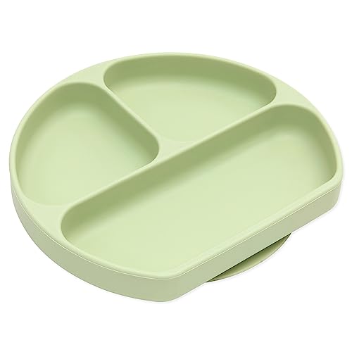 Bumkins Toddler Suction Plate for 6 Months and Up Sage