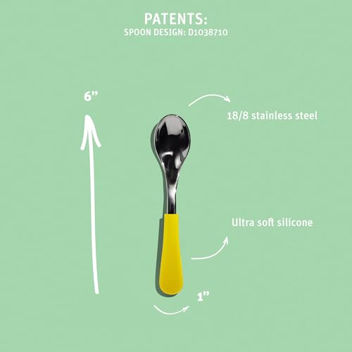 Avanchy Baby Spoons and Forks Set for 4 Months 1