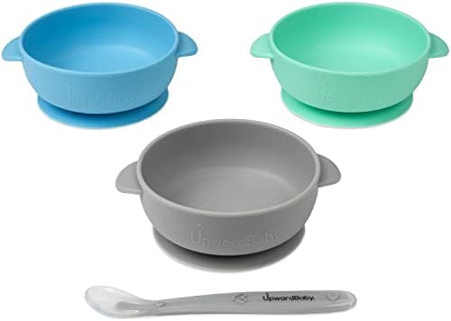 UpwardBaby Silicone Suction Bowls for Baby Toddlers