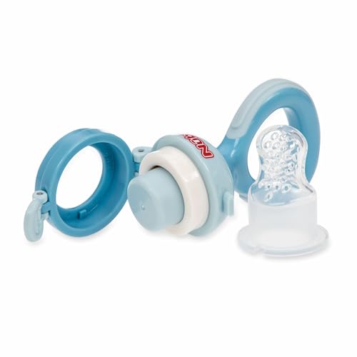 Nuby Babys First Food Feeder 2 Pack Aqua Blue