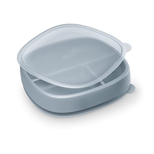 NUK Nature Suction Plate and Lid BPA-Free Leak-Proof Dishwasher Safe 1