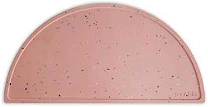 Mushie Silicone Placemat for Kids Powder Pink Confetti 1