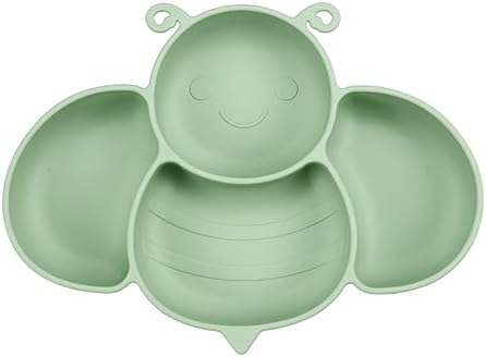 PandaEar 2 Pack Silicone Baby Plates with Spoons