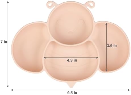 PandaEar 2 Pack Suction Plates Utensils for Toddlers