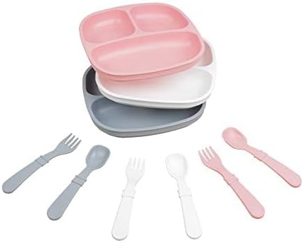 Re-Play 3 Meals a Day Set - 3 Plates Utensils