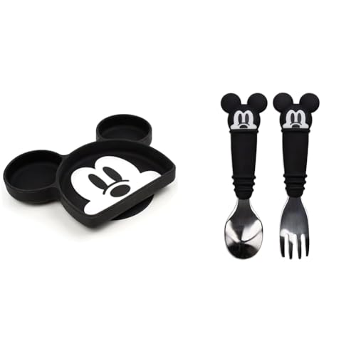 Bumkins Mickey Mouse Silicone Plate Set for 18 Mos