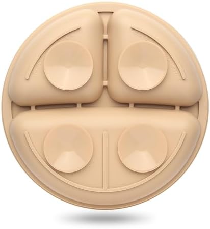 Toddler Plates 3 Pack Suction Food Grade Silicone Plates