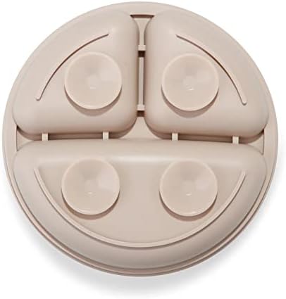 PandaEar Divided Silicone Toddler Plates - 3 Pack