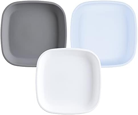 Re-Play Toddler Plates Set of 3 - 22 Oz Glacier