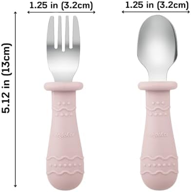 PandaEar Toddler Plates and Utensils Set 6 Pack