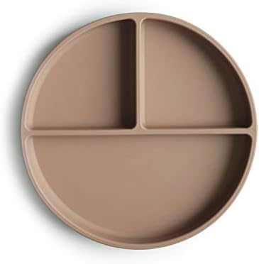Mushie Silicone Suction Plate - BPA Free Natural