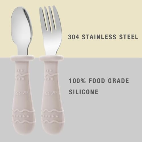 PandaEar Toddler Plates and Utensils Set 9PCS