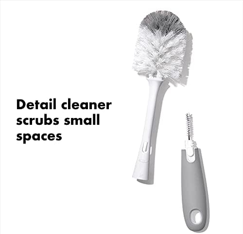 OXO Tot Bottle Brush with Nipple Cleaner and Stand 2-Pack