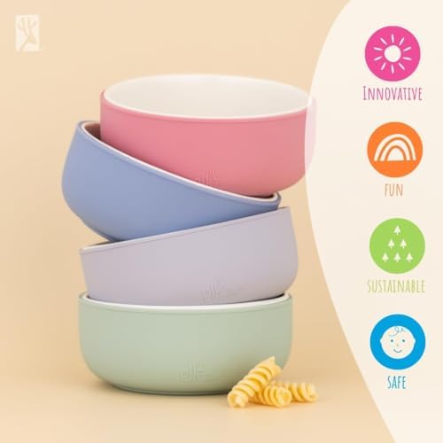 Elk and Friends Porcelain Bowls with Silicone Sleeve Set