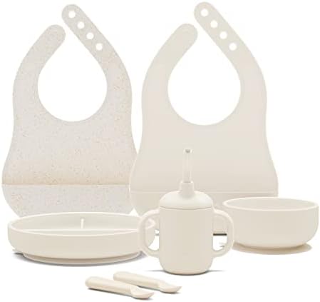 Lalo First Bites Baby Feeding Set - 6 Pieces Non-Toxic Silicone