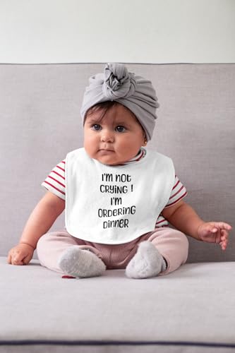 Quipo Funny Baby Bib - Sarcastic Ordering Dinner Design