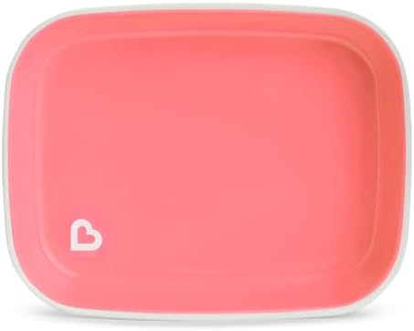 Munchkin Splash 4 Piece Toddler Plates Pink Purple 1