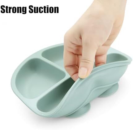 PandaEar Baby Feeding Set 2 Pack Silicone Stainless Steel 1