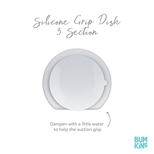 Bumkins Silicone Grip Dish Set of 2 Sage