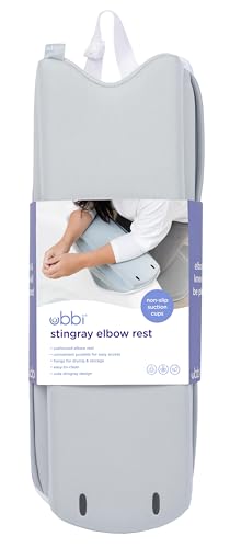 Ubbi Cushioned Elbow Rest with Storage Pockets Gray