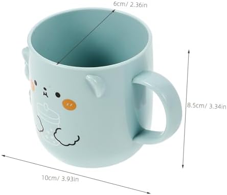 Cabilock 3D Bear Toothbrush Cups Reusable Plastic