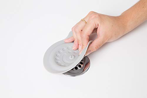 Ubbi Bathtub Drain Cover with Suction Gray