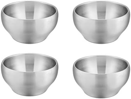 E-far Kids Bowls Set of 4 12 Ounce Insulated Shatterproof Matte Finish