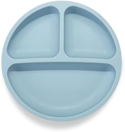 PandaEar Divided Silicone Toddler Plates - 3 Pack